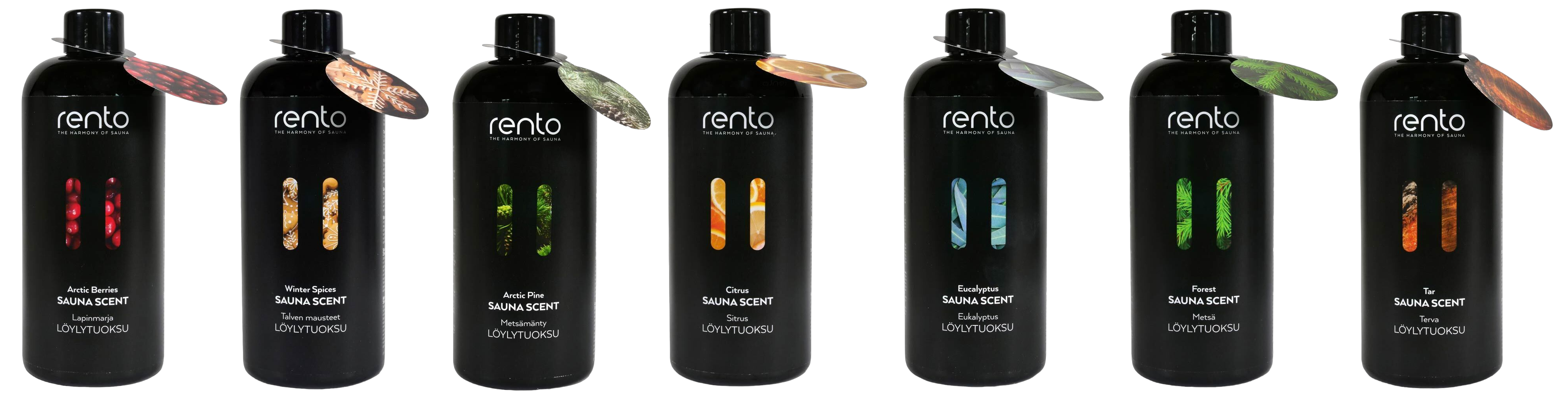 Rento Saunaaufguss Saunaduft SET 7 x 400 ml (New Edition)