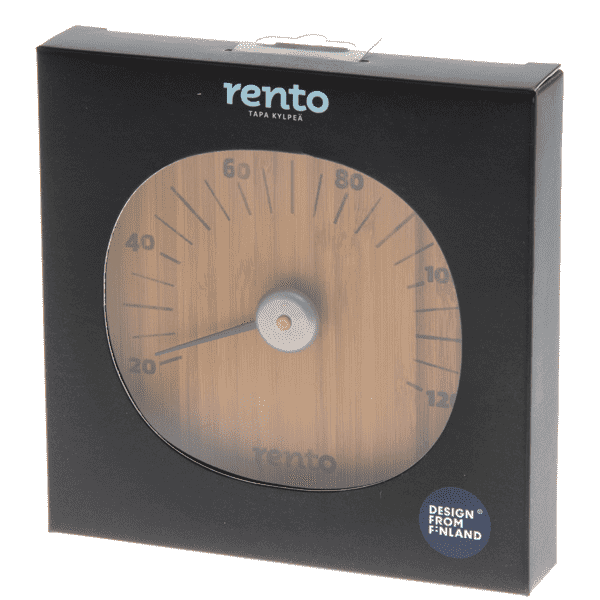 RENTO Bamboo Sauna Thermometer