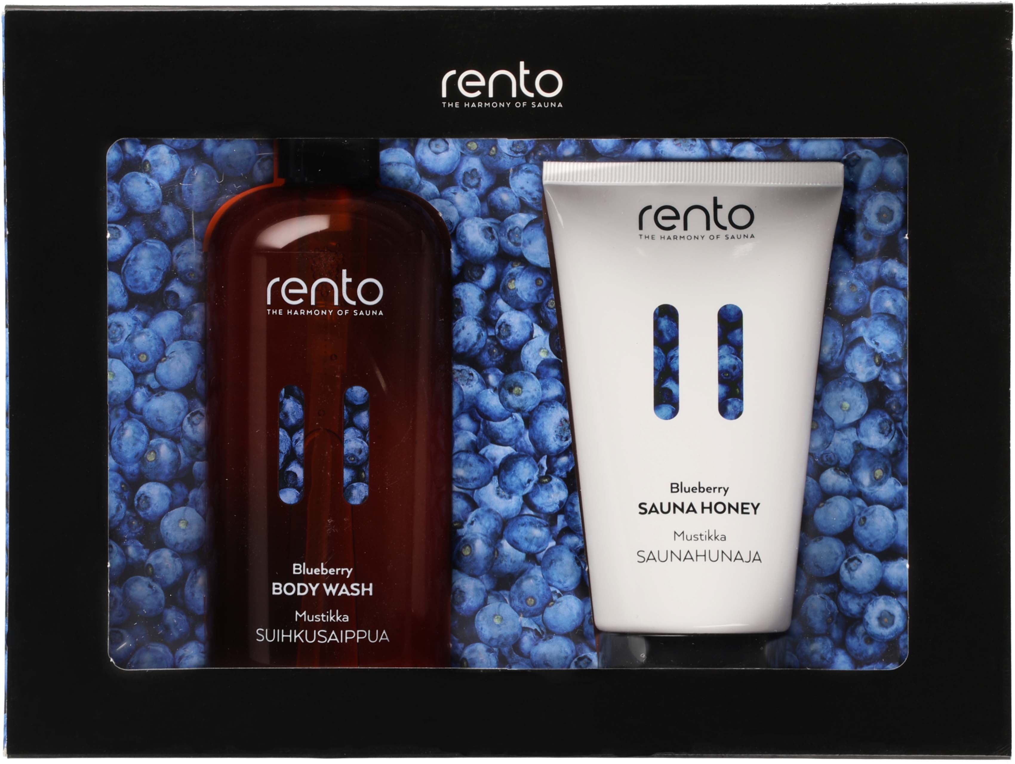 RENTO Blaubeere Duschgel & Sauna-Honig Geschenkset